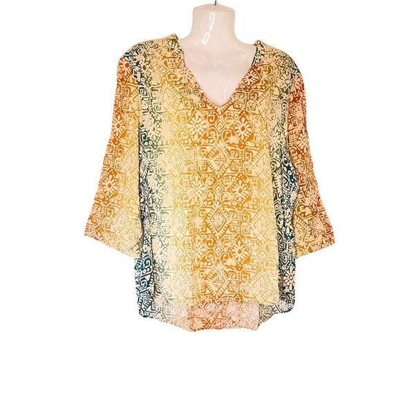 AVEC Bohemian Peasant Top - Picture 1 of 8